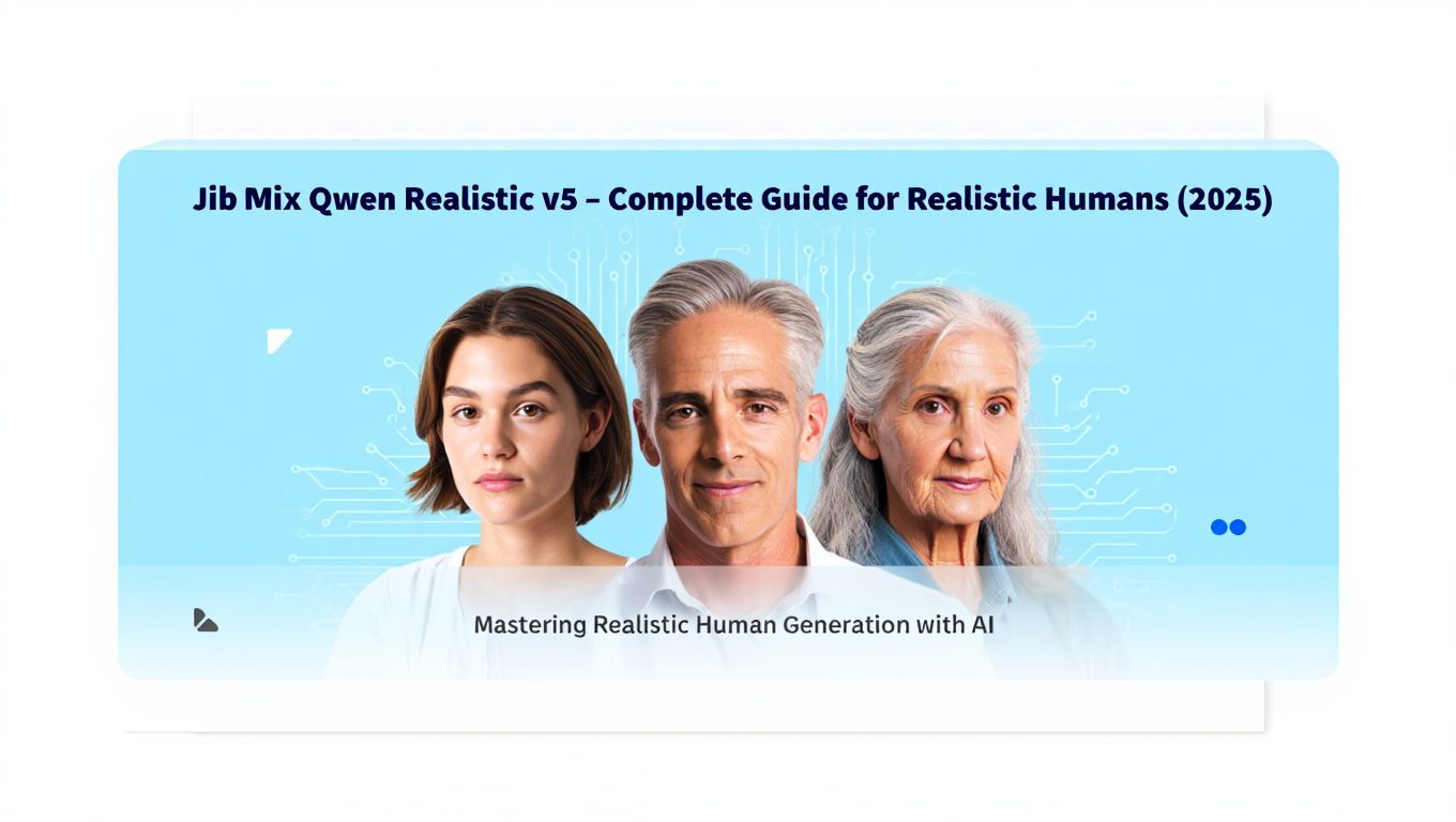 Jib Mix Qwen Realistic v5 - Complete Guide for Realistic Humans (2025) - Tutorial tagged with AI Models
