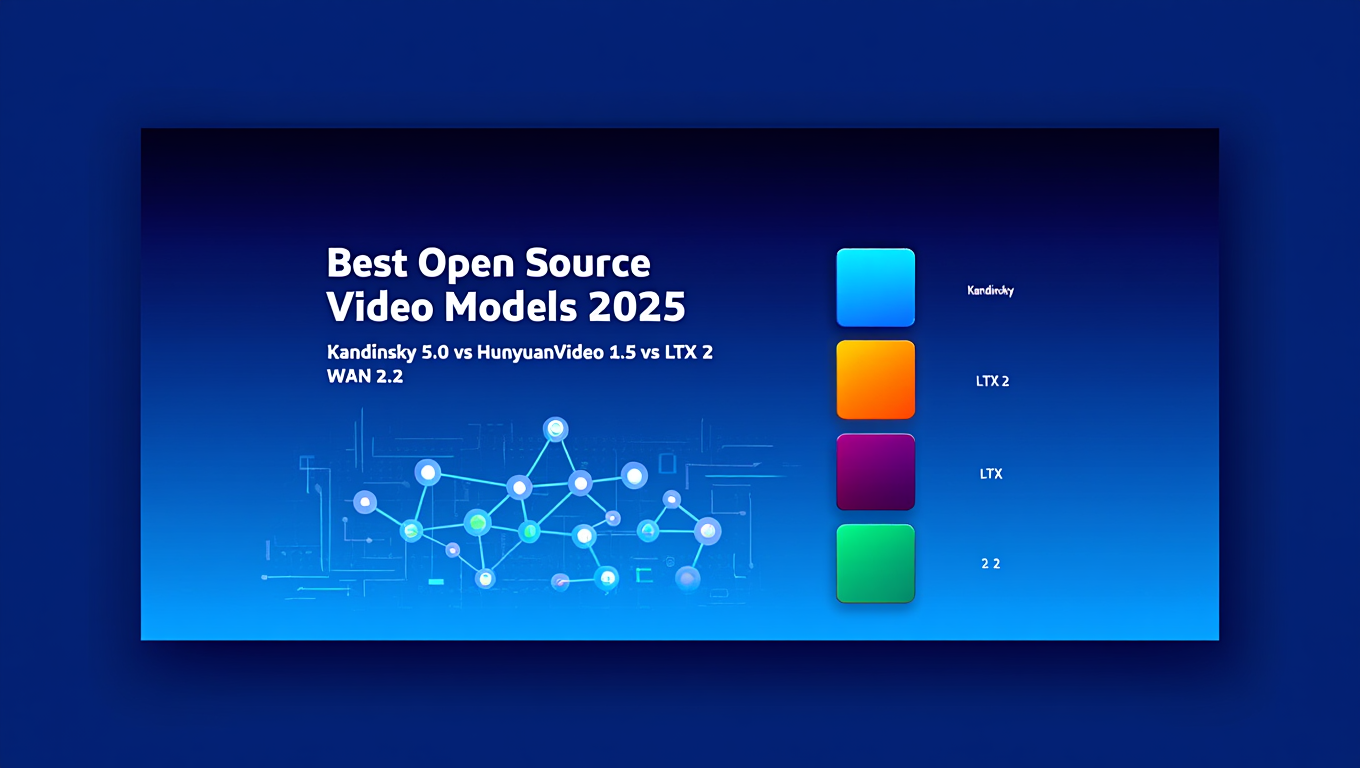 Best Open Source Video Models 2025: Kandinsky 5.0 vs HunyuanVideo 1.5 vs LTX 2 vs WAN 2.2 - Tutorial tagged with Video Generation