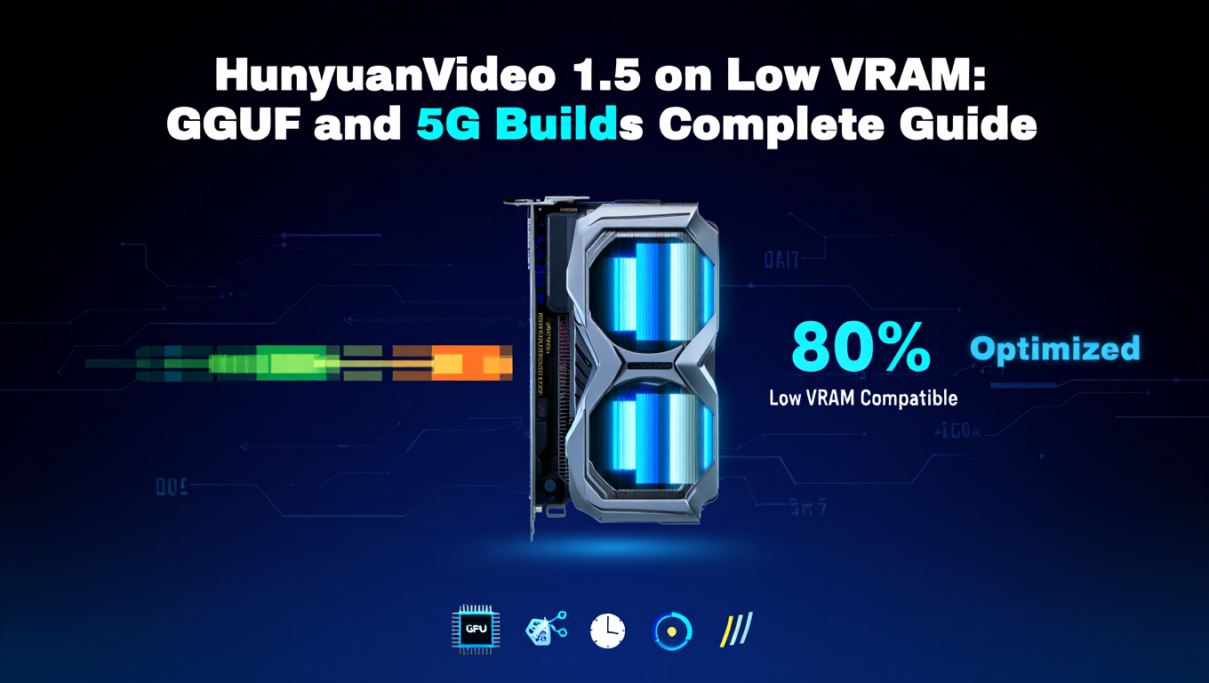 HunyuanVideo 1.5 on Low VRAM: GGUF and 5G Builds Complete Guide - Tutorial tagged with Video Generation