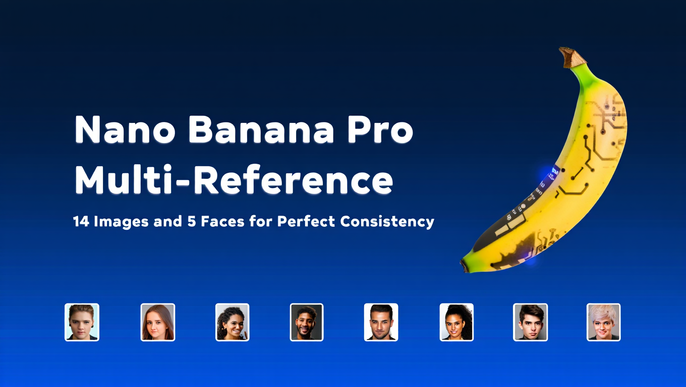 Nano Banana Pro Multi-Reference: 14 Images and 5 Faces for Perfect Consistency - Complete AI Image Generation guide and tutorial