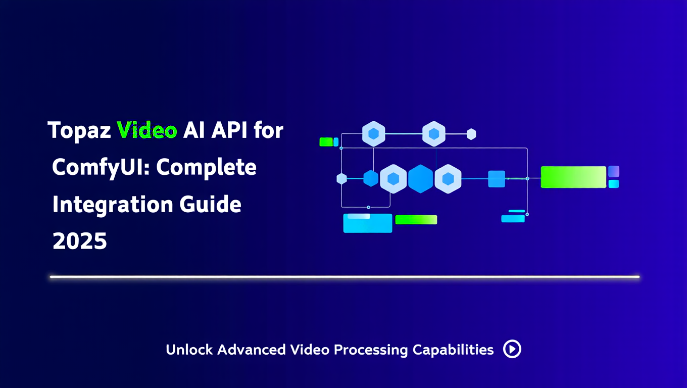 Topaz Video AI API for ComfyUI: Complete Integration Guide 2025 - Tutorial tagged with video-enhancement