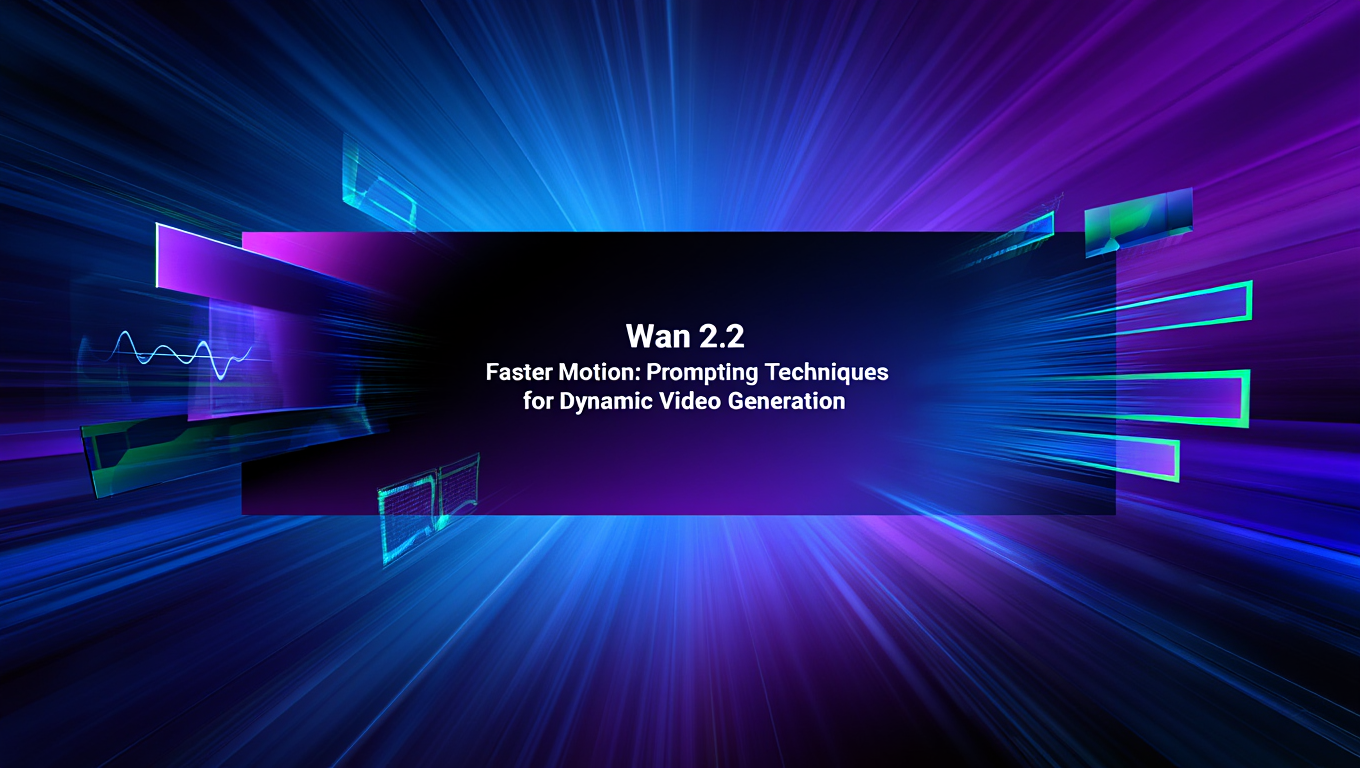 Wan 2.2 Faster Motion: Prompting Techniques for Dynamic Video Generation - Tutorial tagged with alibaba