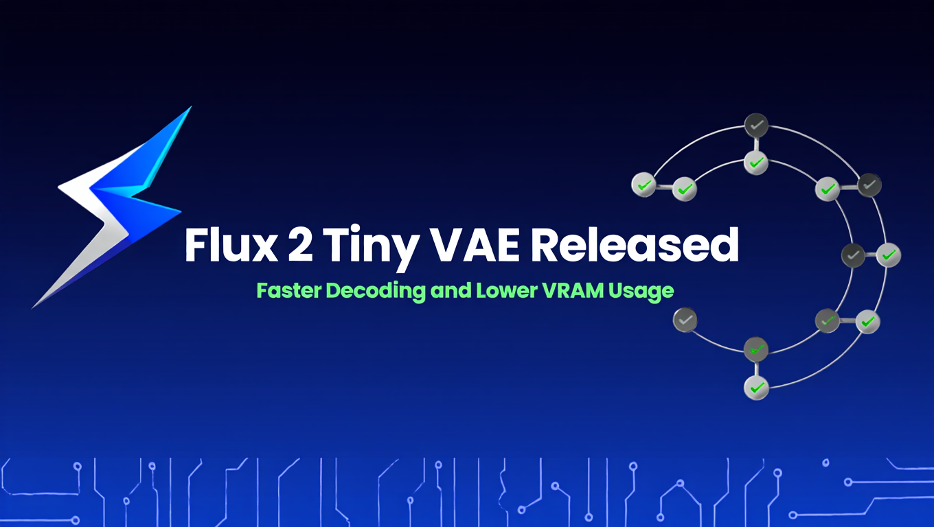 Flux 2 Tiny VAE Released: Faster Decoding and Lower VRAM Usage - Tutorial tagged with flux-2