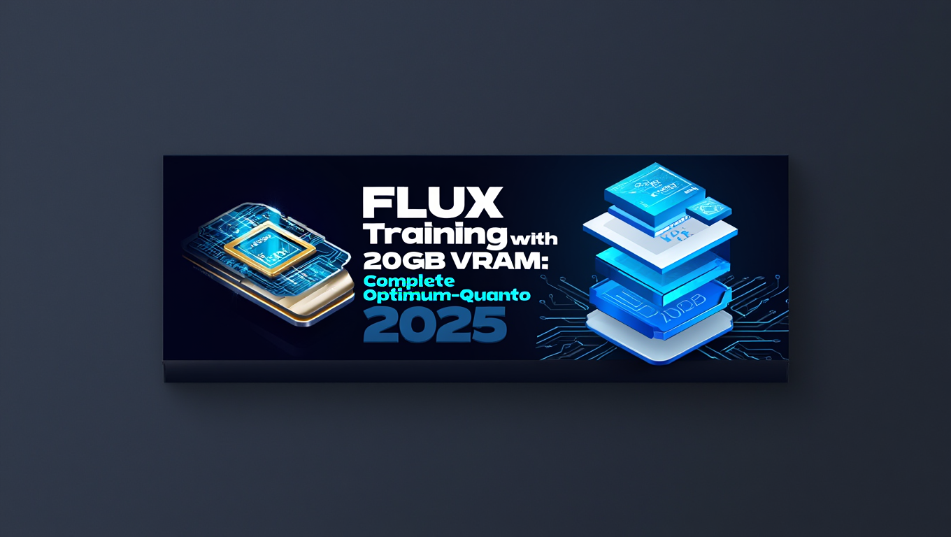 FLUX Training with 20GB VRAM: Complete Optimum-Quanto Guide 2025 - Complete AI Image Generation guide and tutorial