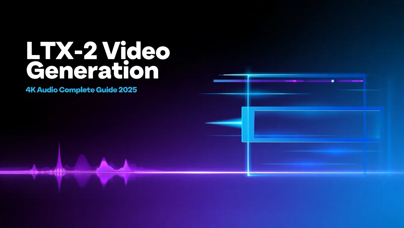 LTX-2 Video Generation 4K Audio Complete Guide 2025