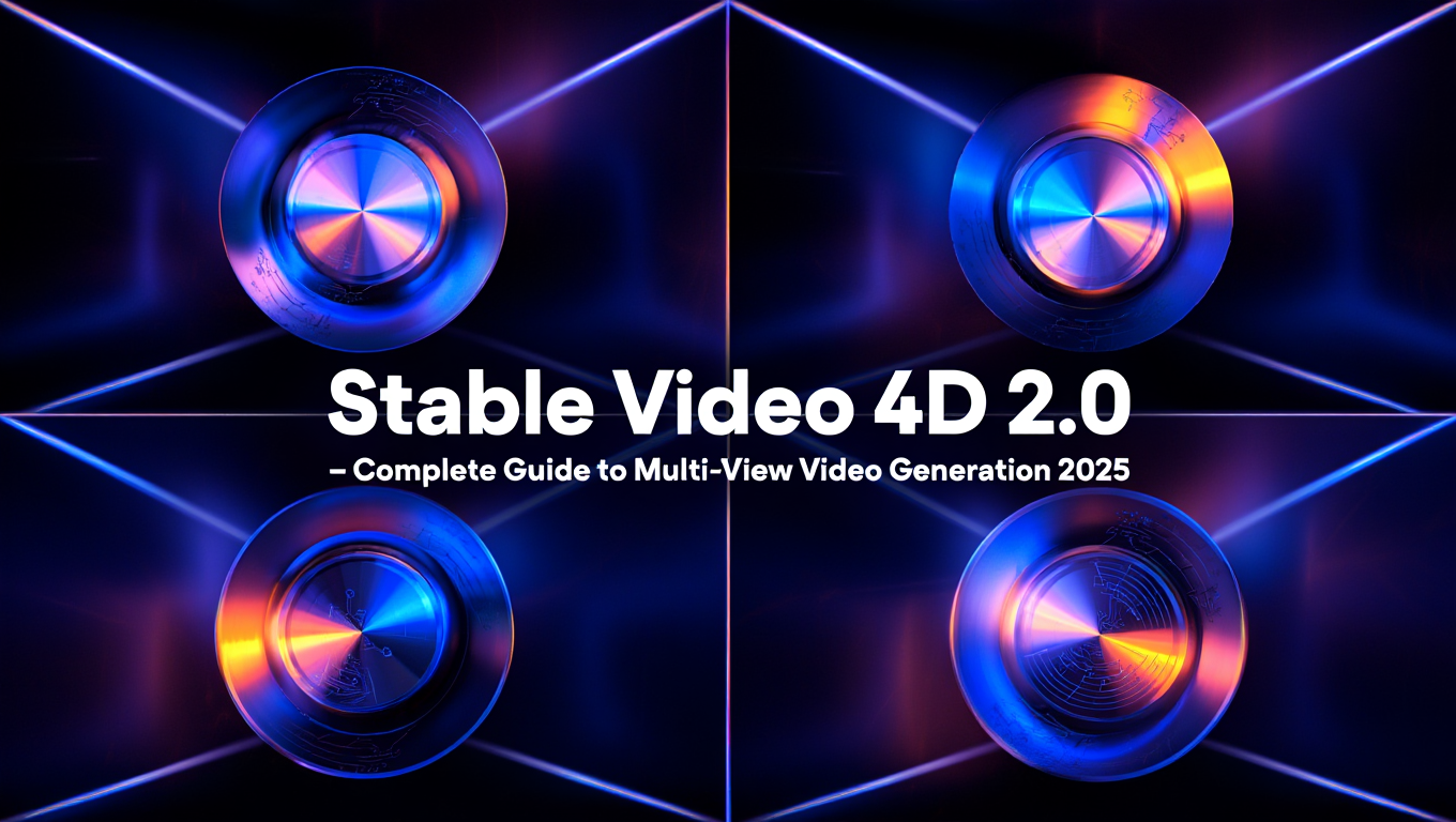 Stable Video 4D 2.0 - Complete Guide to Multi-View Video Generation 2025 - Complete AI Video Generation guide and tutorial