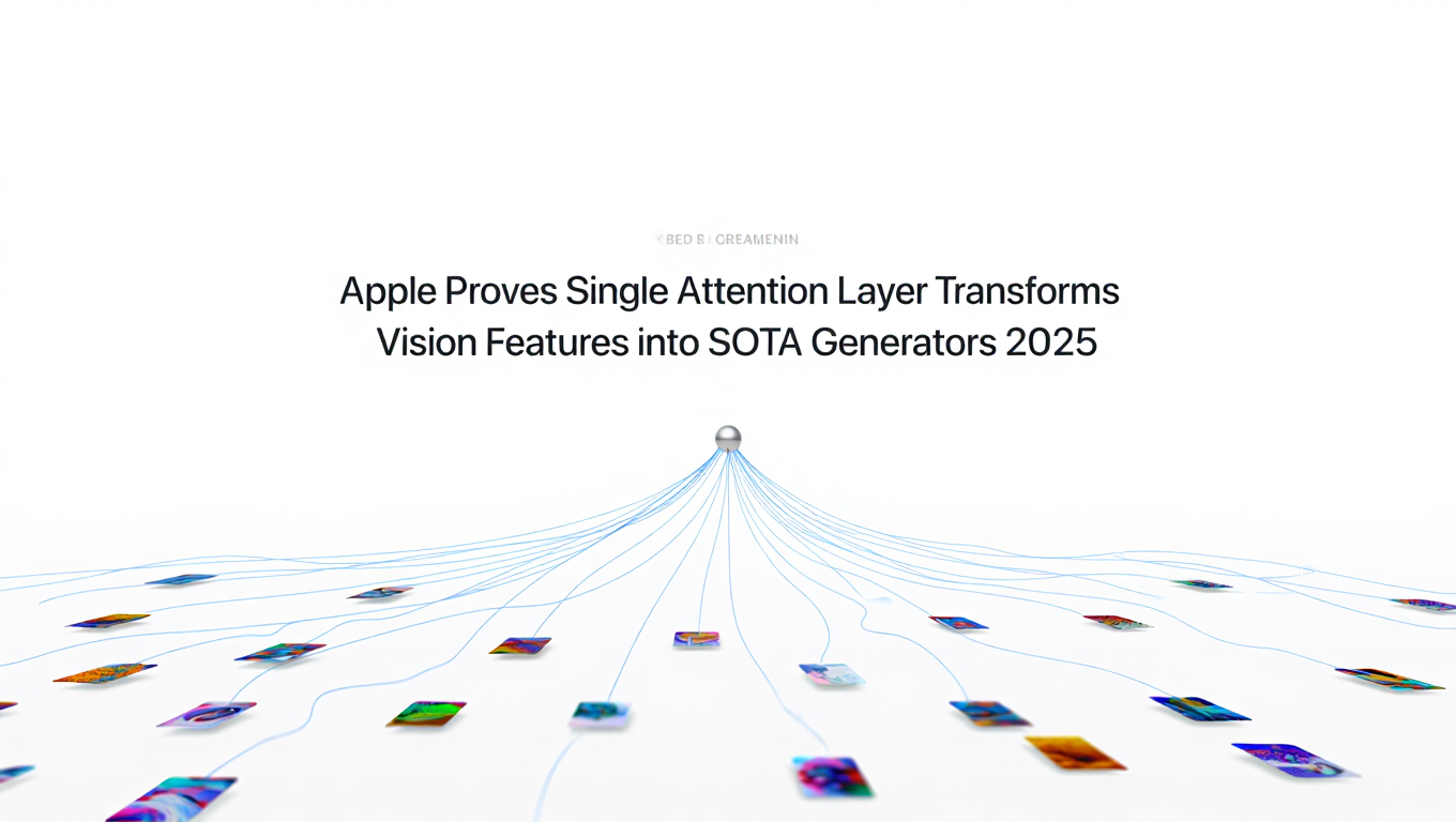 Apple Proves Single Attention Layer Transforms Vision Features into SOTA Generators 2025