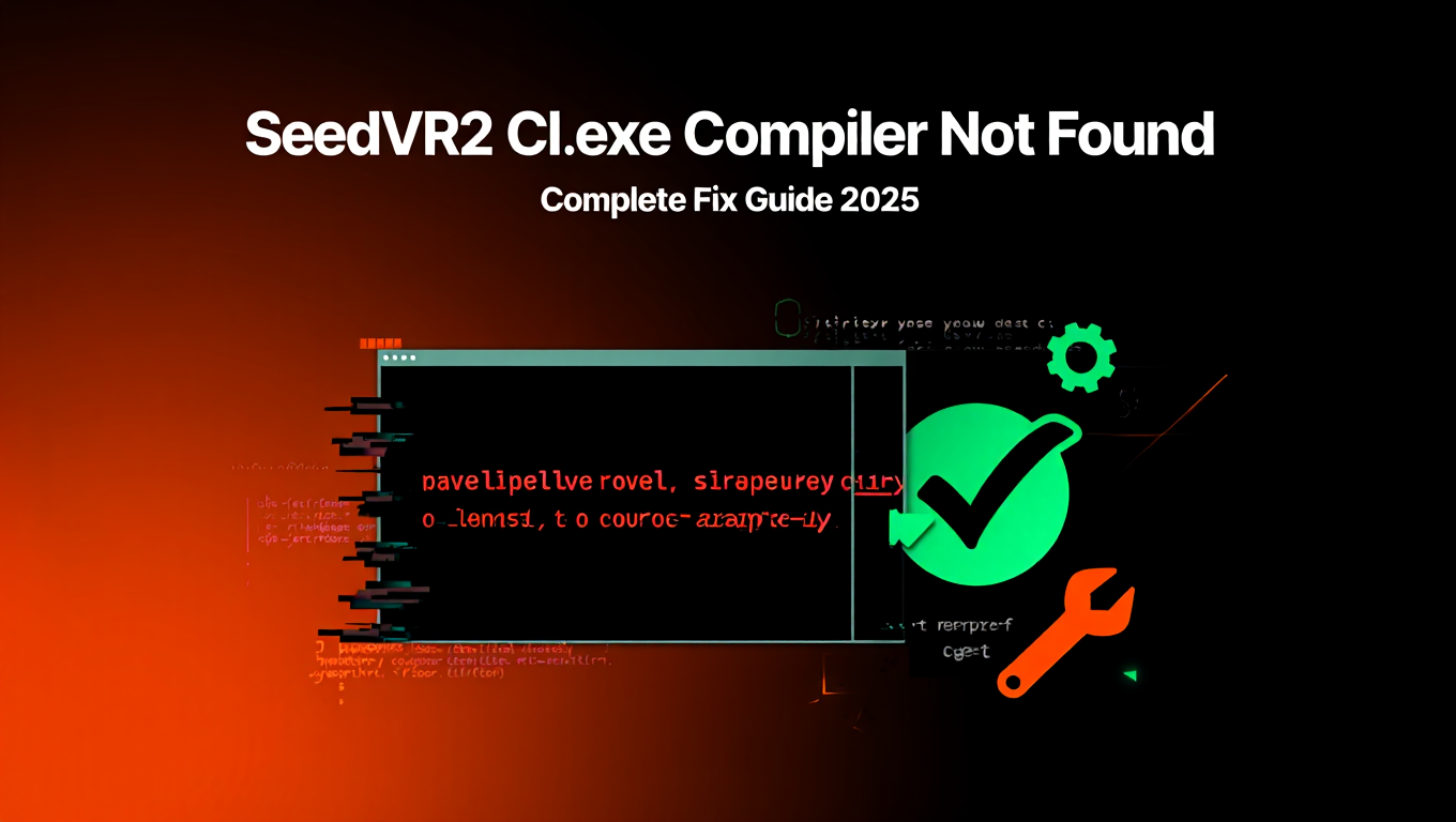 SeedVR2 Cl.exe Compiler Not Found - Complete Fix Guide 2025 - Complete ComfyUI guide and tutorial