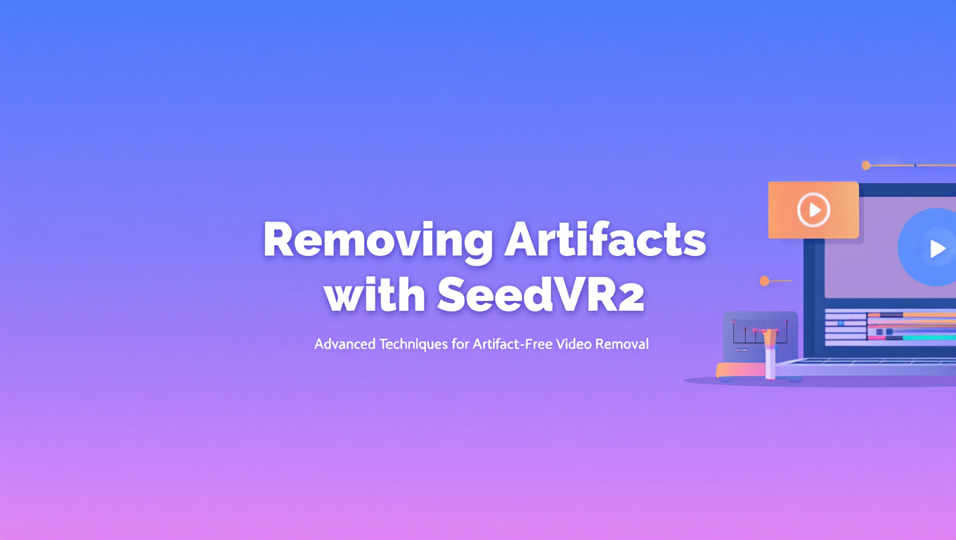 SeedVR2 artifact removal guide showing before and after comparison
