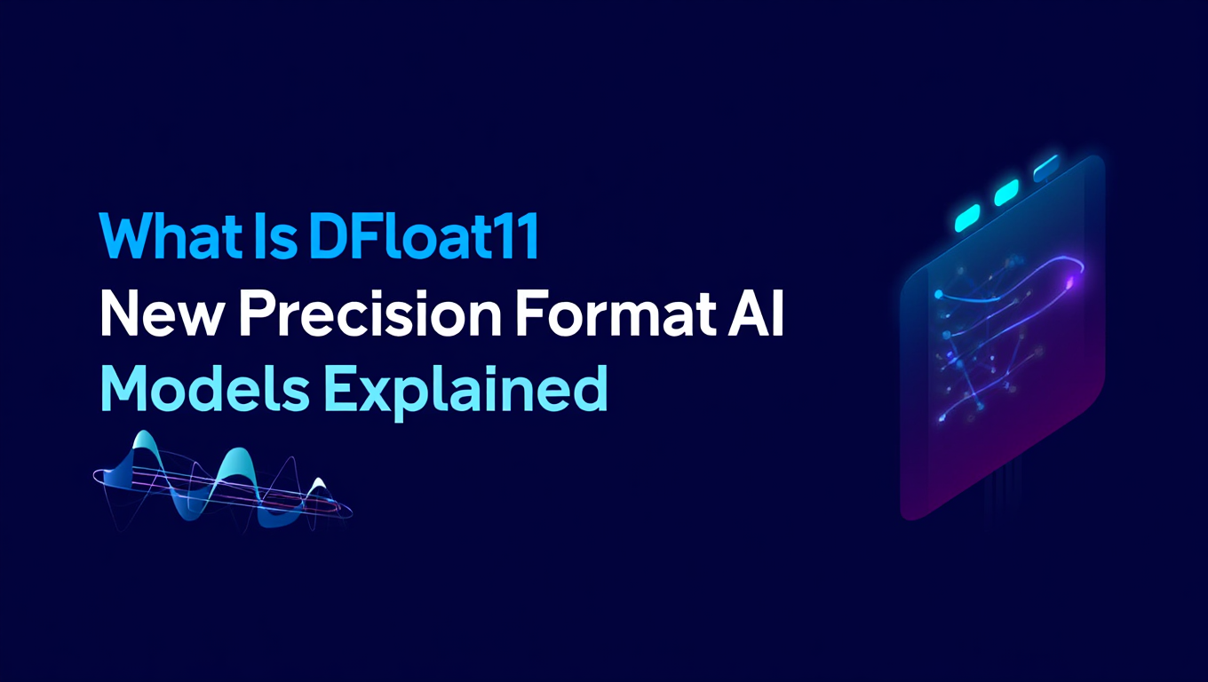 DFloat11 precision format diagram showing bit allocation and comparison with FP16