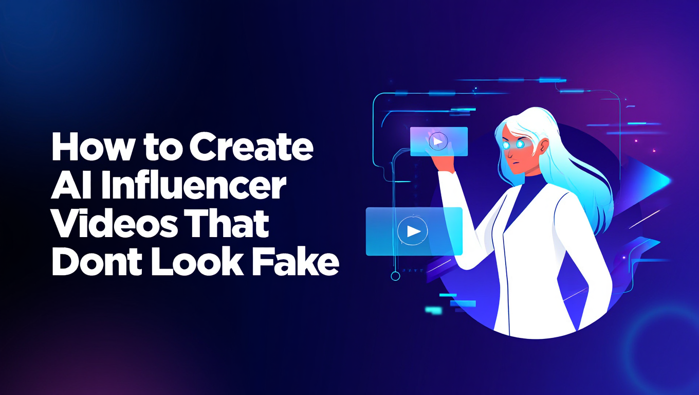 Comparison of fake-looking versus natural AI influencer video quality