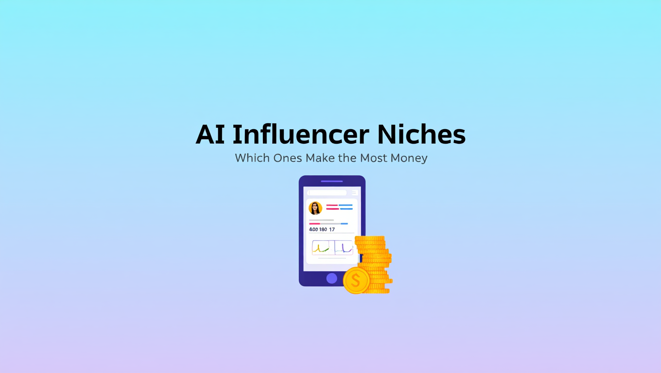 AI influencer niche comparison showing different content categories and revenue potential