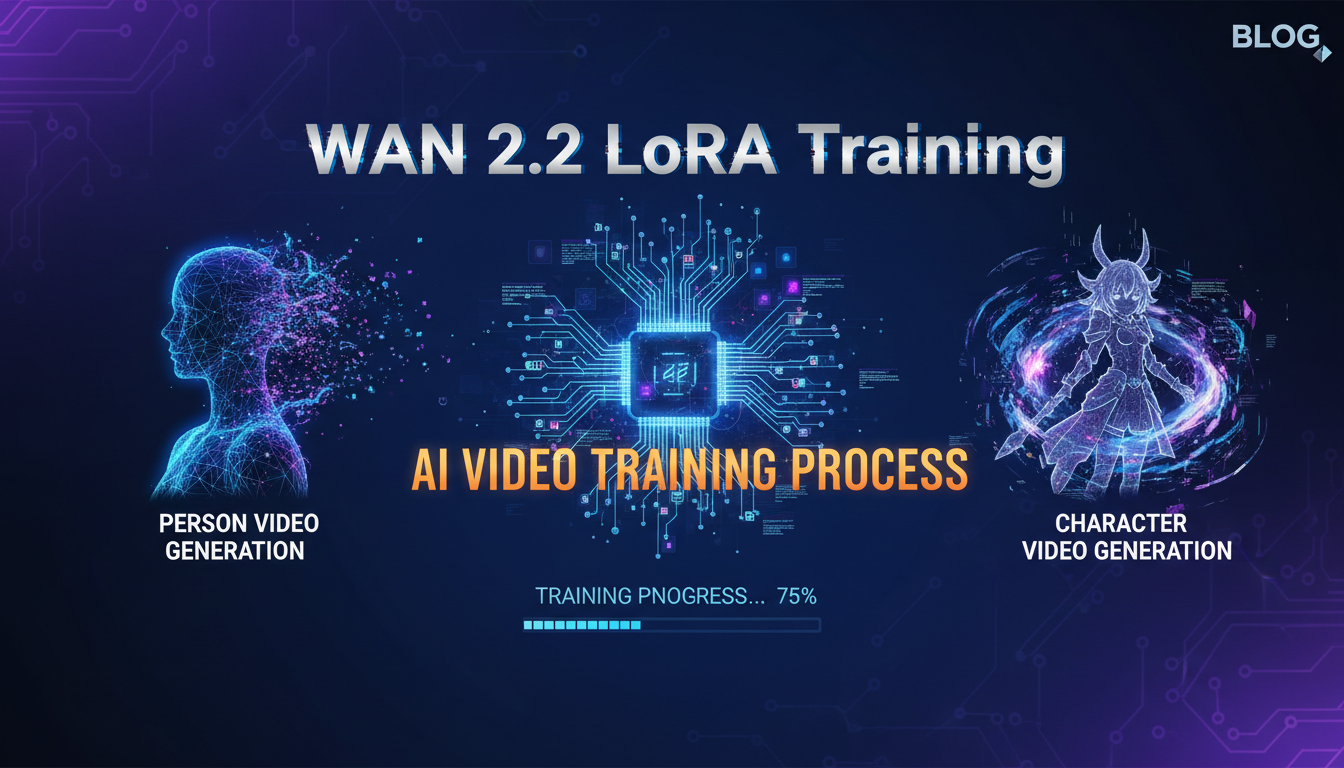 WAN 2.2 LoRA training for person and character video generation