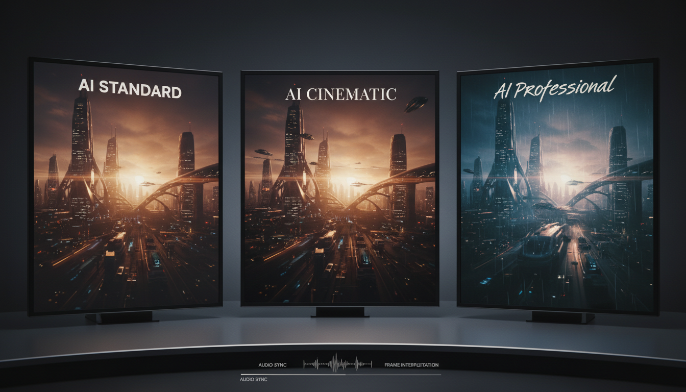 AI video quality comparison example