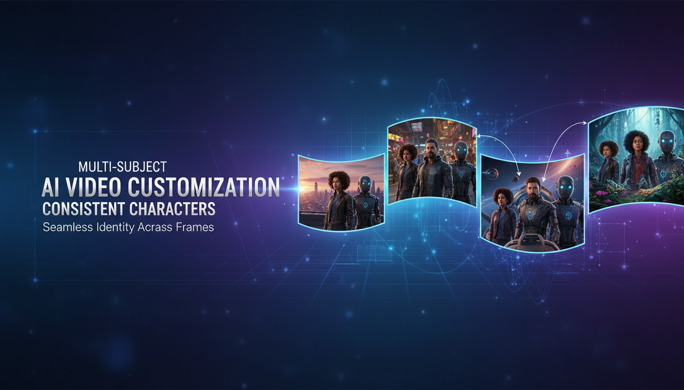 OmniVCus multi-subject video customization showing consistent characters across scenes