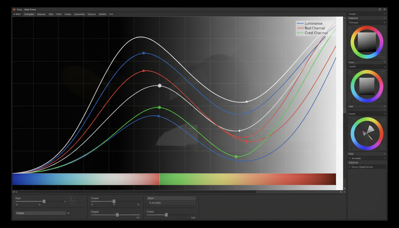 Color curve editor for precise adjustments