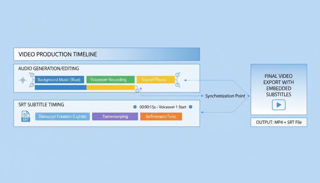TTS Audio Suite SRT sync workflow diagram