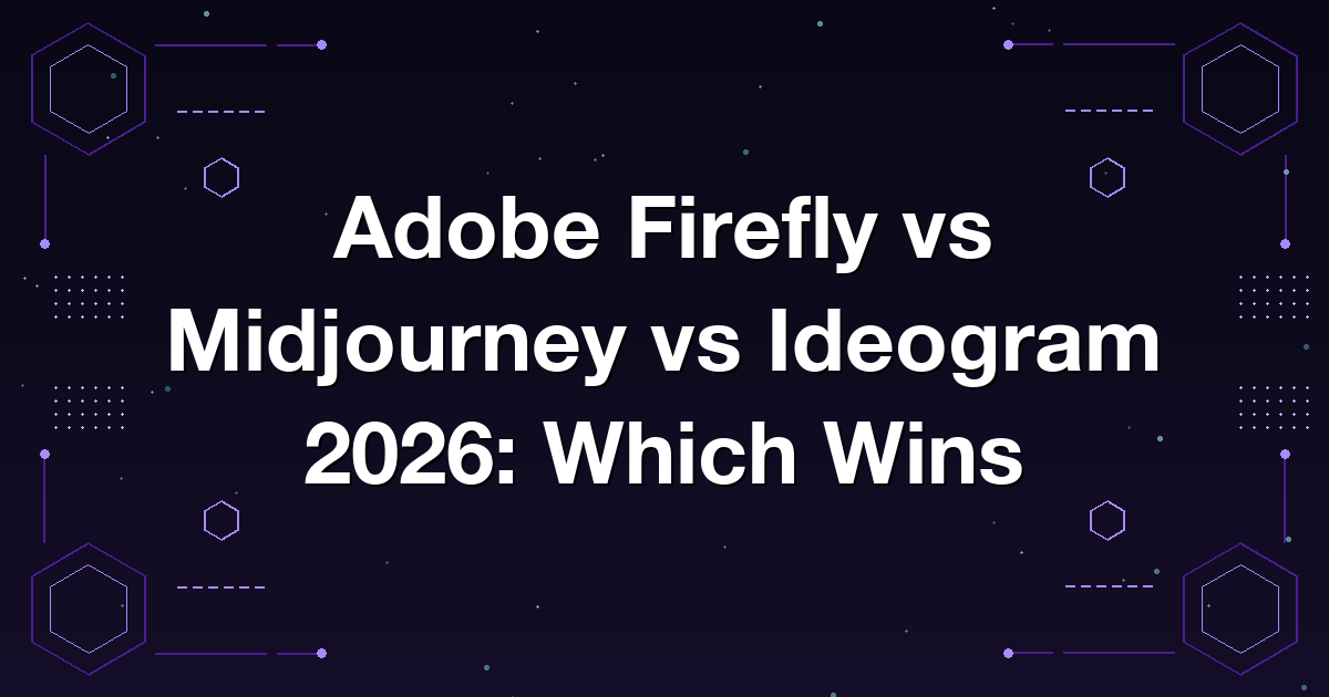 Adobe Firefly vs Midjourney vs Ideogram 2026: Which Wins